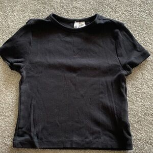 H&M black crop top, Size S, New never worn